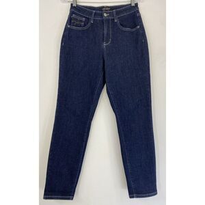 Judy‎ Blue Mom Jeans Woman's 3/26 Dark Wash Blue Stretch Denim